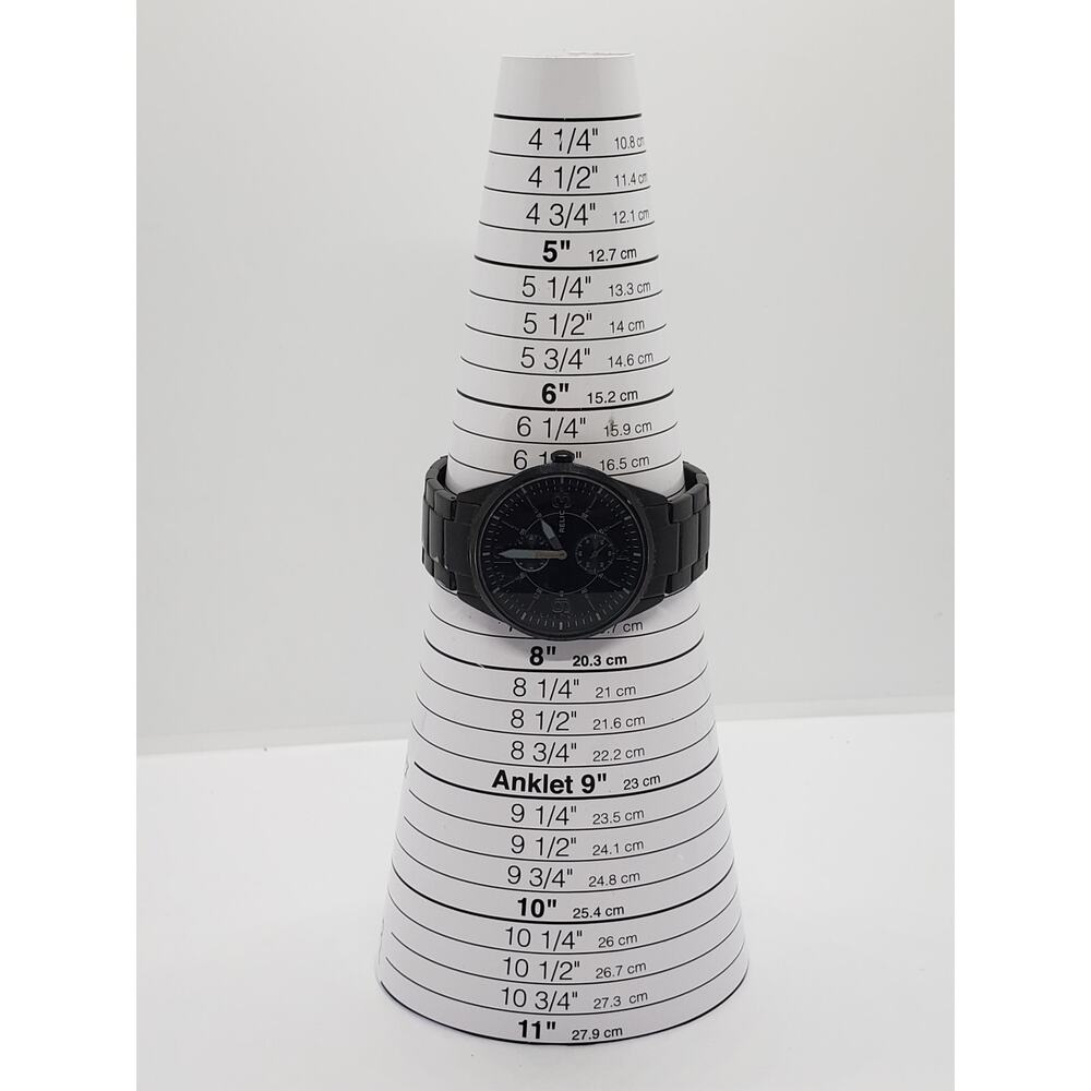 Relic Men's Watch. Large Black Multi Function Fac… - image 8